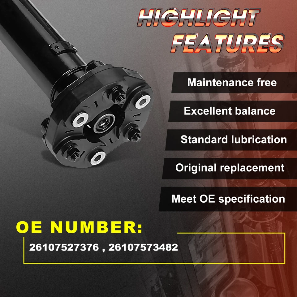 New Drive Shaft Assembly for BMW E90/E91 325xi 328i xDrive E90 330xi E84 X1 Rear - Image 3 of 4