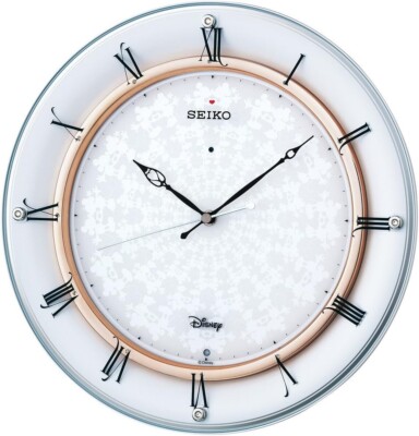 SEIKO Wanduhr Disney Mickey Mouse Analog Radio Wave White Pearl FS501W