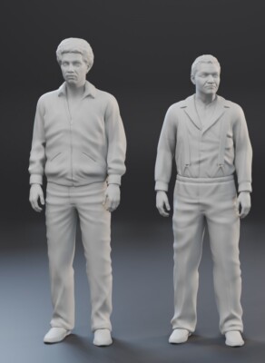 Sanford and Son - Fred Lamont - 3D printed 2 Figure Set 1:24 1:18 - SELECT POSE