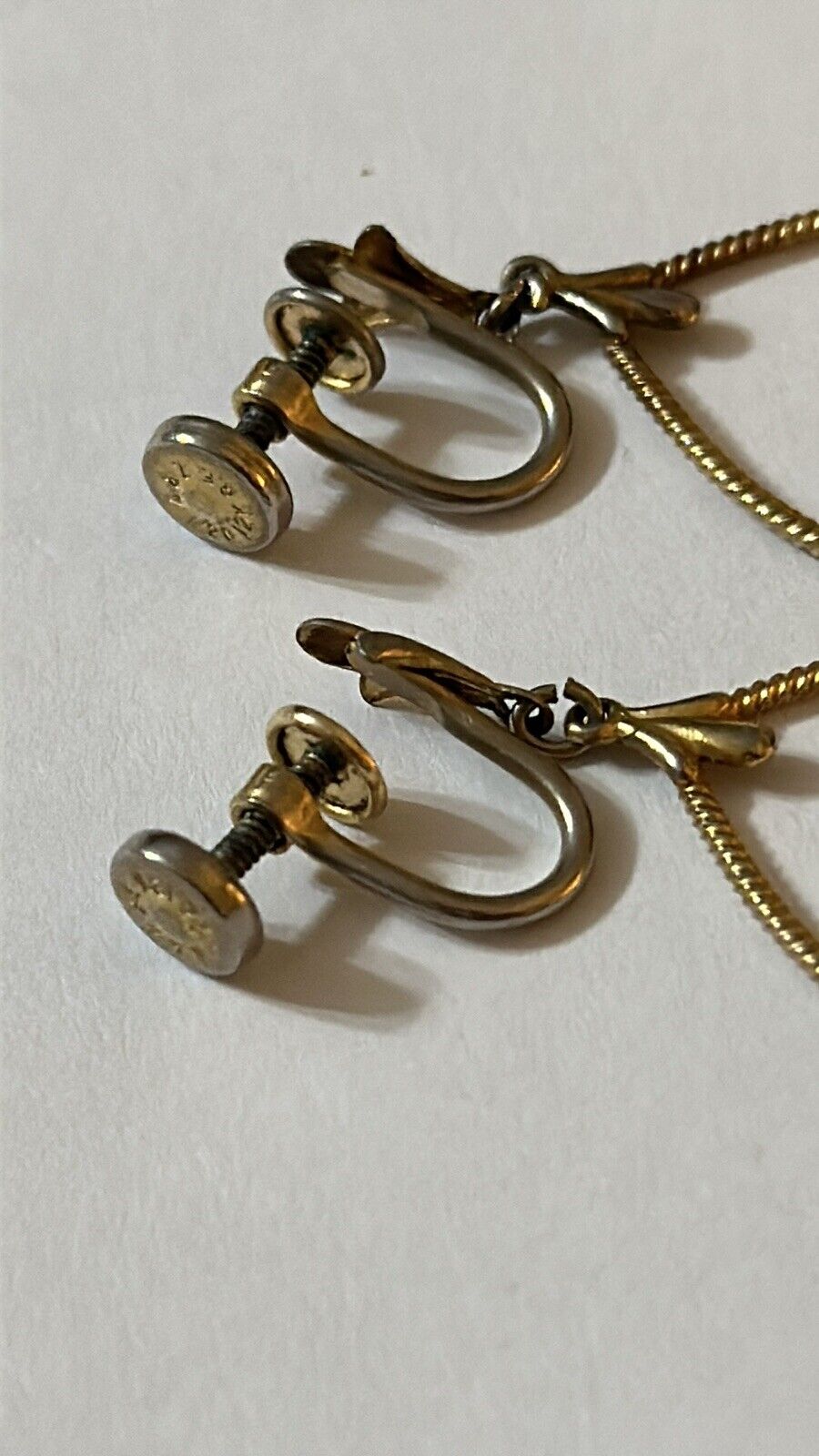 Vintage A&Z Gold Filled Tear Drop Earrings Dangle… - image 10