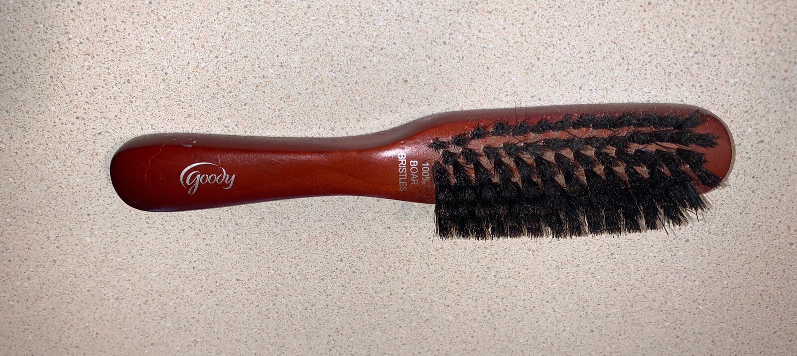 Vintage Goody Wood Handle Hair Brush Boar Bristles eBay