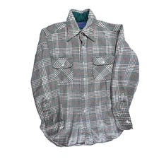 Vintage 1960s Pendleton Wool Mens Board Button Down Shirt M READ