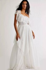 NEW Free People LoveShackFancy Noni Wedding Dress, Size 4, Bridal, Gown, White