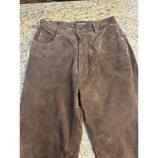 Vintage Wilsons Suede Leather Pants High Waist Western Cowboy Brown Size 10 Y2K