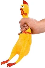 Screaming Rubber Chicken Pet Dogs Puppy Toy Gift Shrilling Squeak Chew Sound Fun