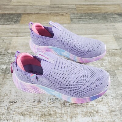Skechers Ultra Flex 3.0 Cooltastic Girls Shoes Sz 2.5 Running Lavender Sneakers