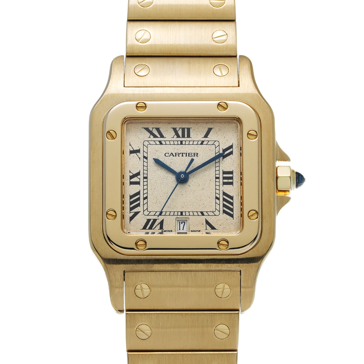 Cartier Santos Galbee 887901 White Dial Watch Ref 656821-image