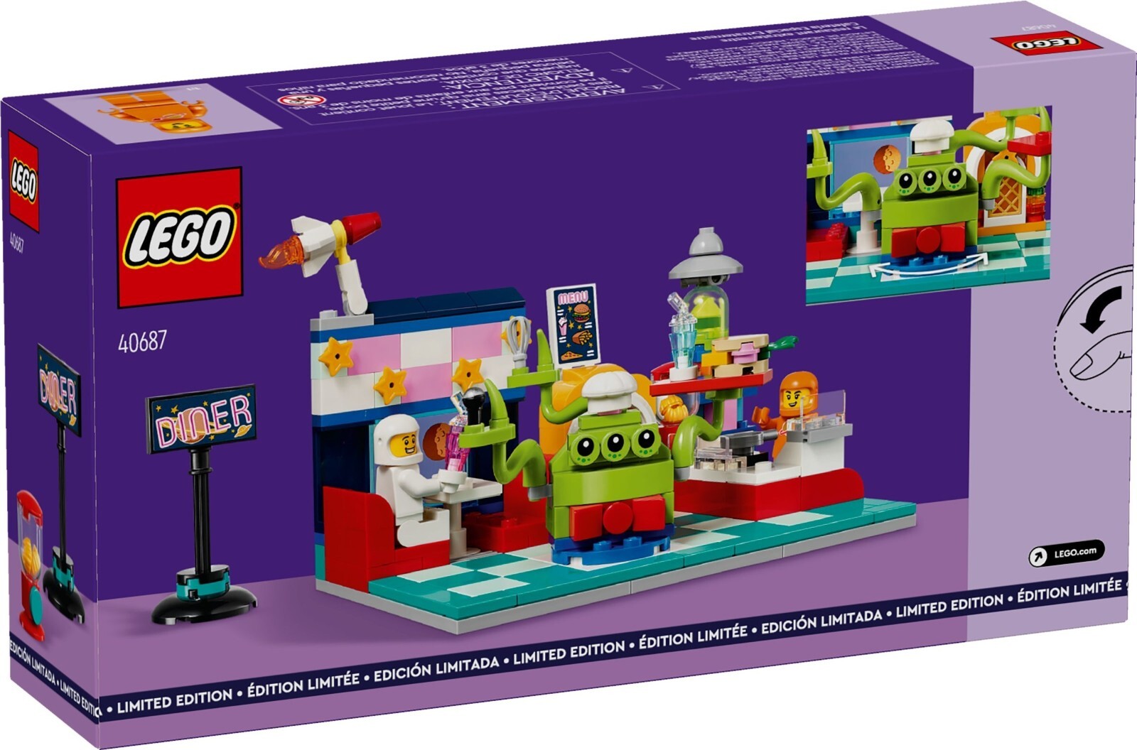 LEGO Space 40687 restaurant extraterrestre jouet de collection VIP 2024