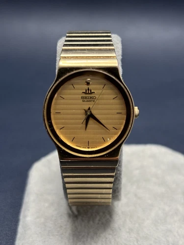 Vintage Seiko 5Y91-6010 Gold Tone Stainless Steels Quartz Watch - Working