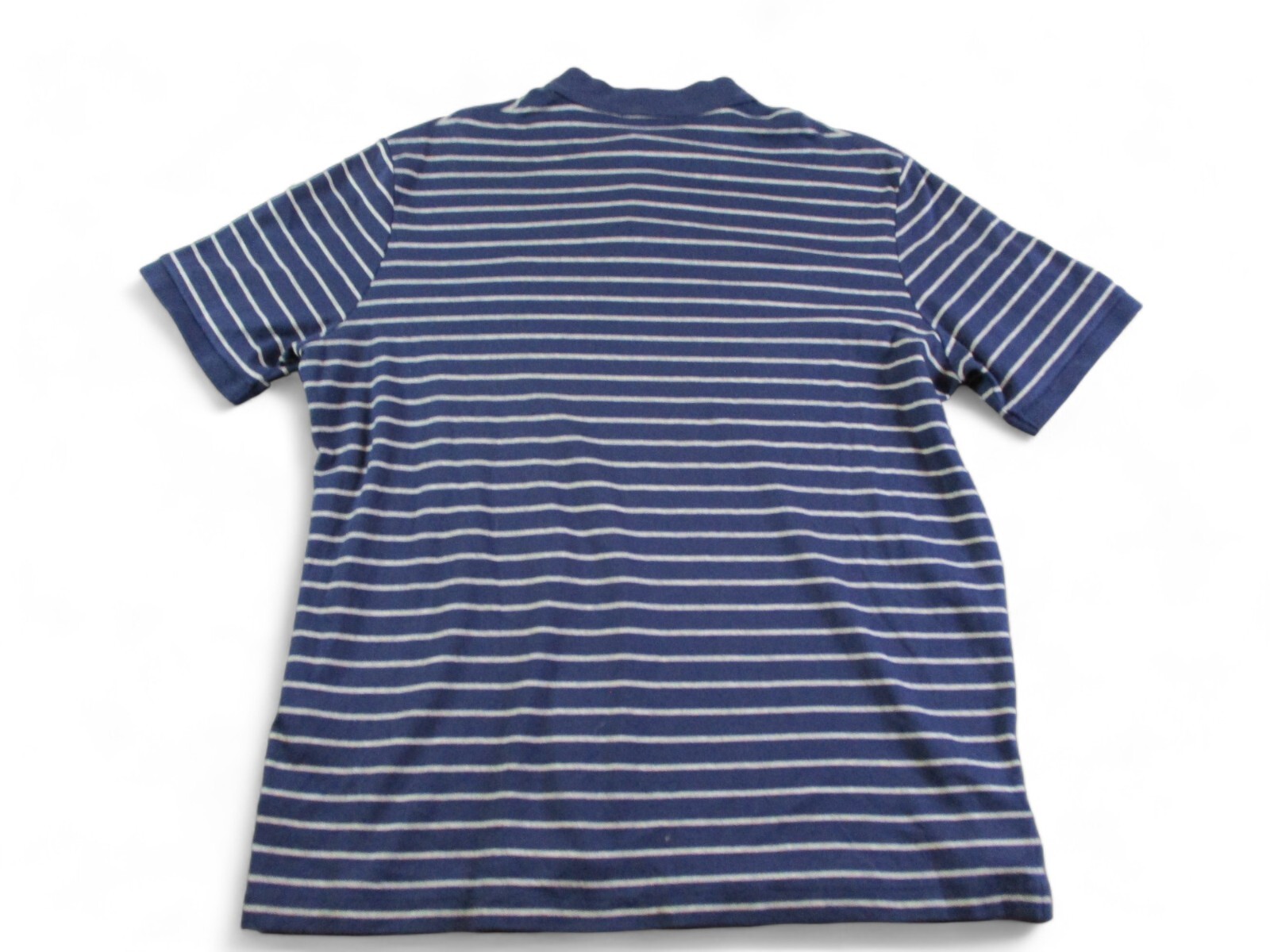 Polo Ralph Lauren Camicia Golf Uomo Large Blu Bianco Righe Bianco Pony Preppy anni '90