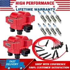 2 Ignition Coil Pack 8 Spark Plugs and Wire Set for Ford Expedition FD487 SP432