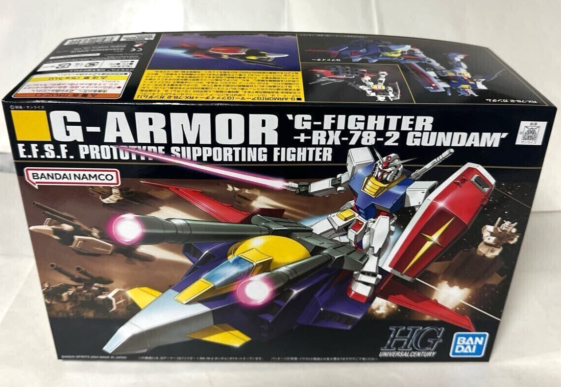 (未使用･未開封品)　HGUC No.050 1/144 Gアーマー (Gファイター + RX-78-2 ガンダム) (機動戦士ガンダム) lok26k6 Bandai HGUC 050 G-Armor: G-Fighter & RX-78-2 - Newtype