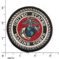 USMC United States Marine Corps 3" multi-color PATCH Eagle-Globe-Anchor Marines