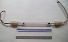 Set of Nd:glass laser rod 8 x 150 mm, with Brewster ends, and a Xe flashlamp — photo 1