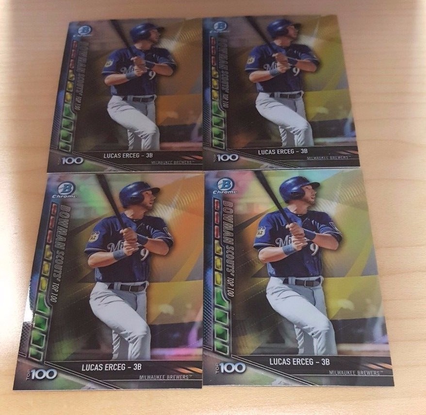 много карт 2017 Bowman Chrome Lucas
