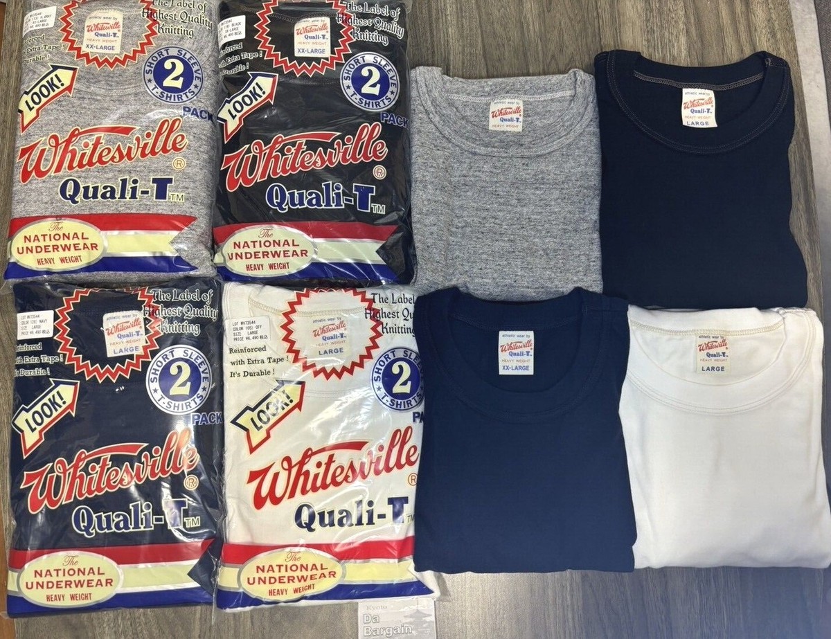 Bulk purchases great value‼【2-PACK】S-2XL WHITESVILLE T Bulk purchases great value‼【2-PACK】S-2XL WHITESVILLE T