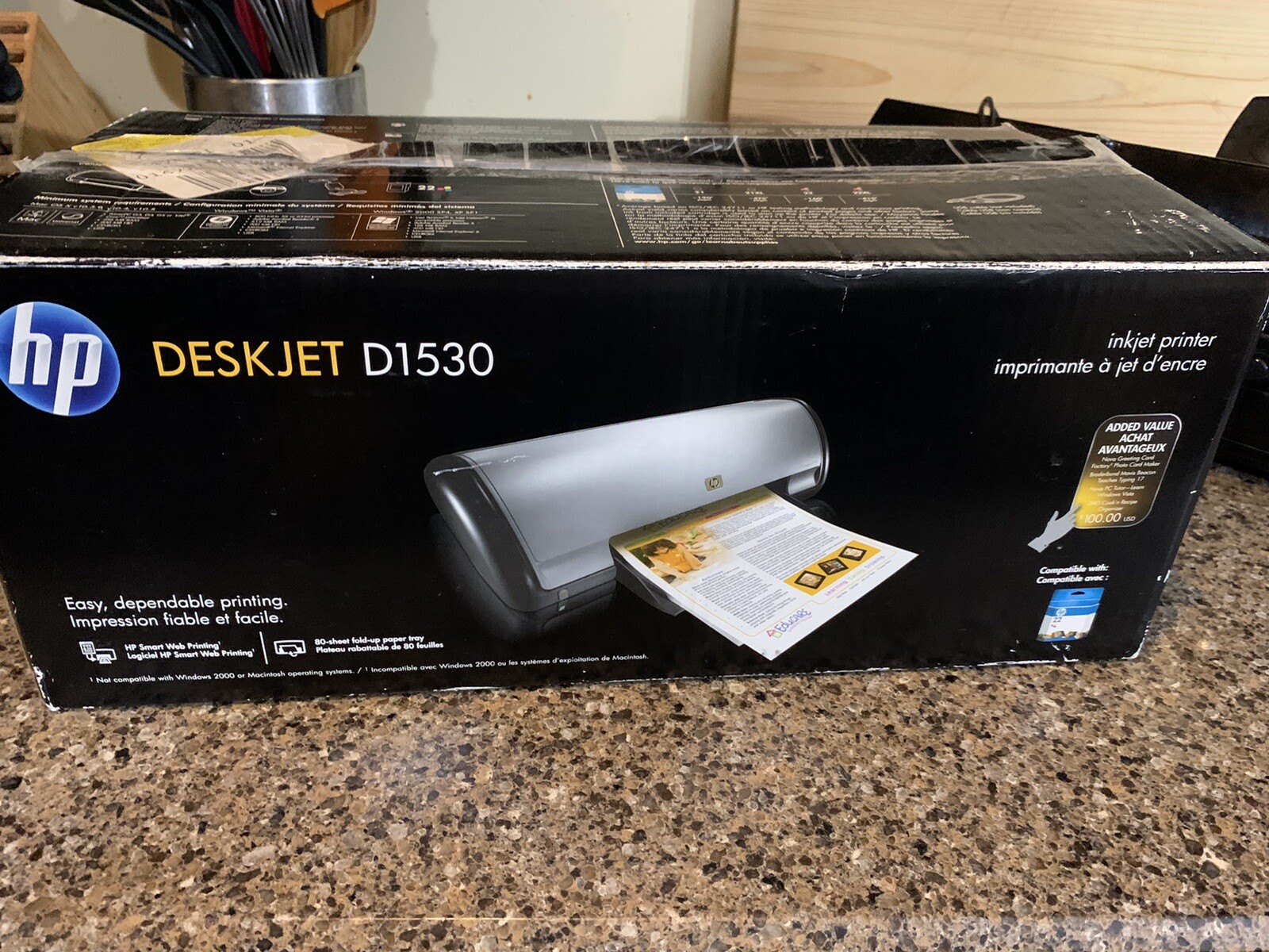 HP Deskjet D1530 Standard Inkjet Printer 883585617678 eBay
