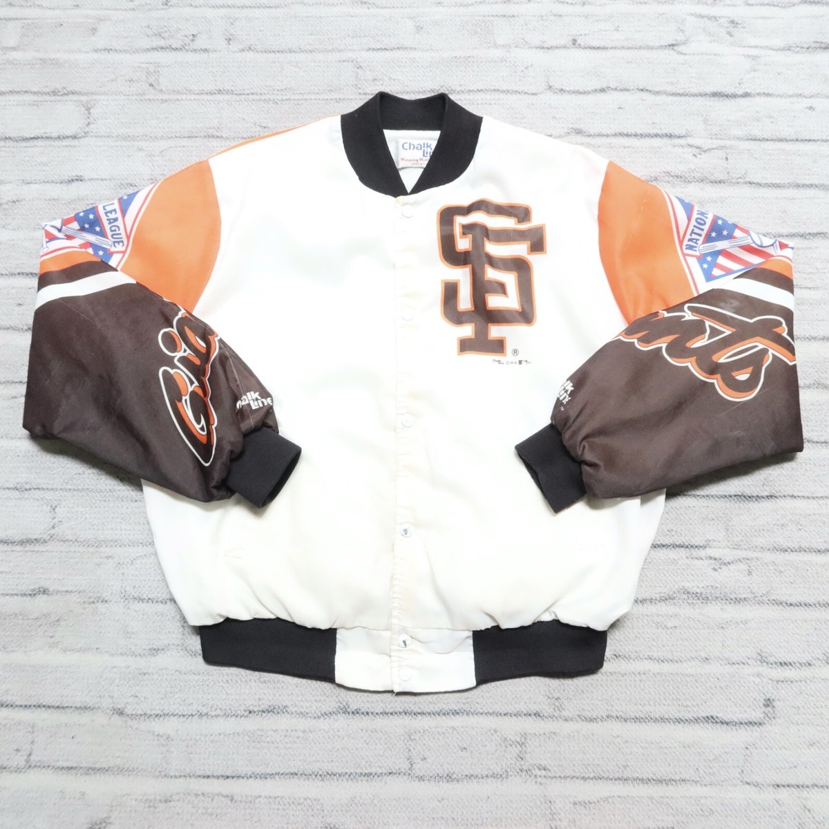 Vintage San Francisco Giants Fanimation Jacket Chalk Line White