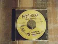 Print Shop Special Edition Version 10-Install Program CD-95/98/NT