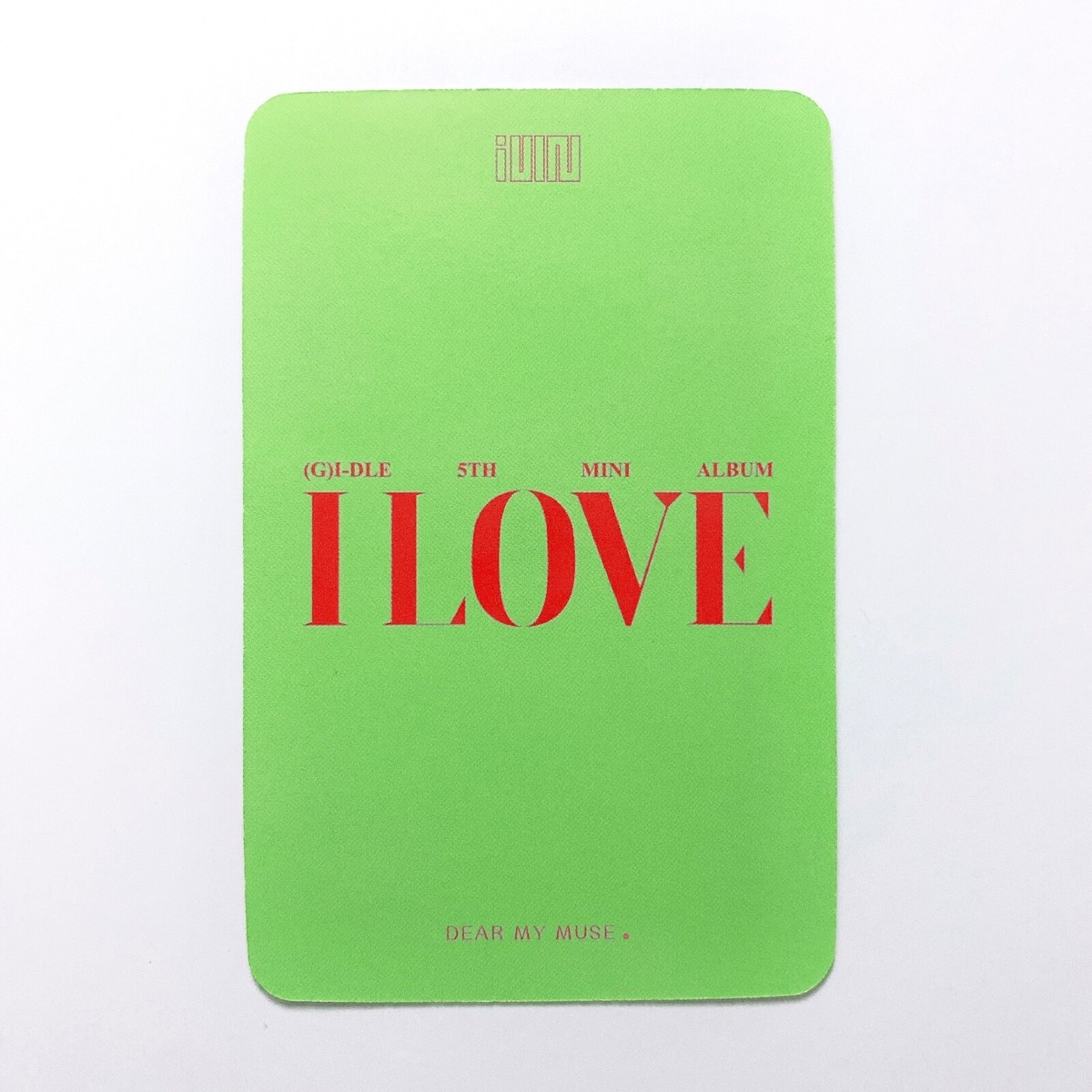 i-dle idle ミヨン MY DEAR MY MUSE トレカ G)I-DLE Miyeon Official Photocard Album I LOVE Dear My Muse