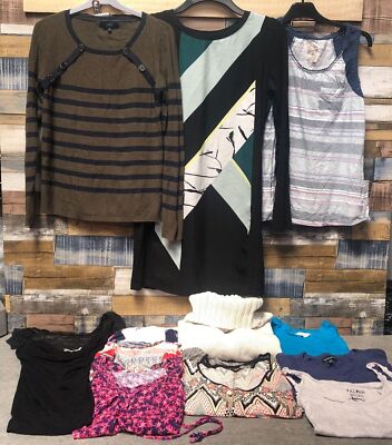 Konvolut Damen Kleidung Gr. 12 Gap & NEXT Pullover, Principles Kleid, Mantaray + 