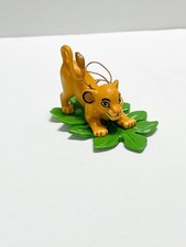 Disney Lion King Crouching SIMBA Cub Leaf Christmas Ornament Vinyl Plastic&nbsp;