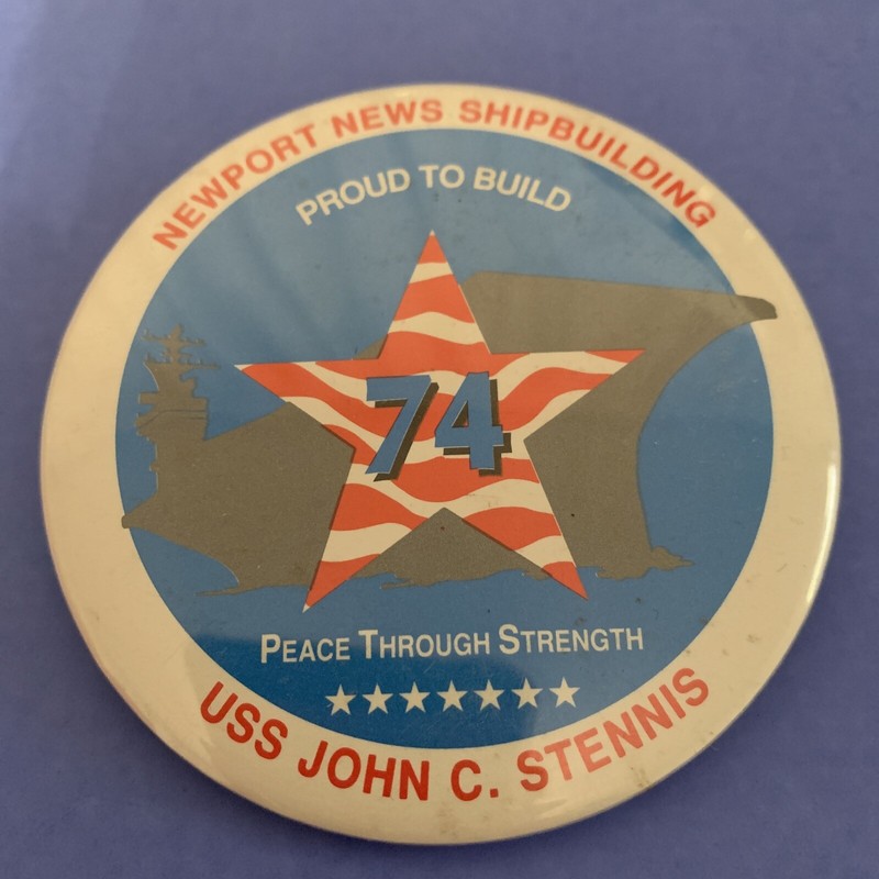 USS JOHN C STENNIS  PIN US NAVY NEWPORT NEWS SHIPBUILDING AIRCRAFT CARRIER