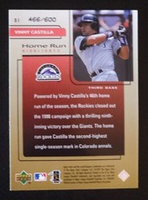 1999 UD Challengers for 70 Challengers Ed. HR Highlights #51 Vinny Castilla /600