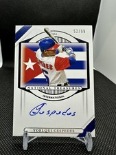 2021 National Treasures International Yoelqui Cespedes Signed AUTO 52/99