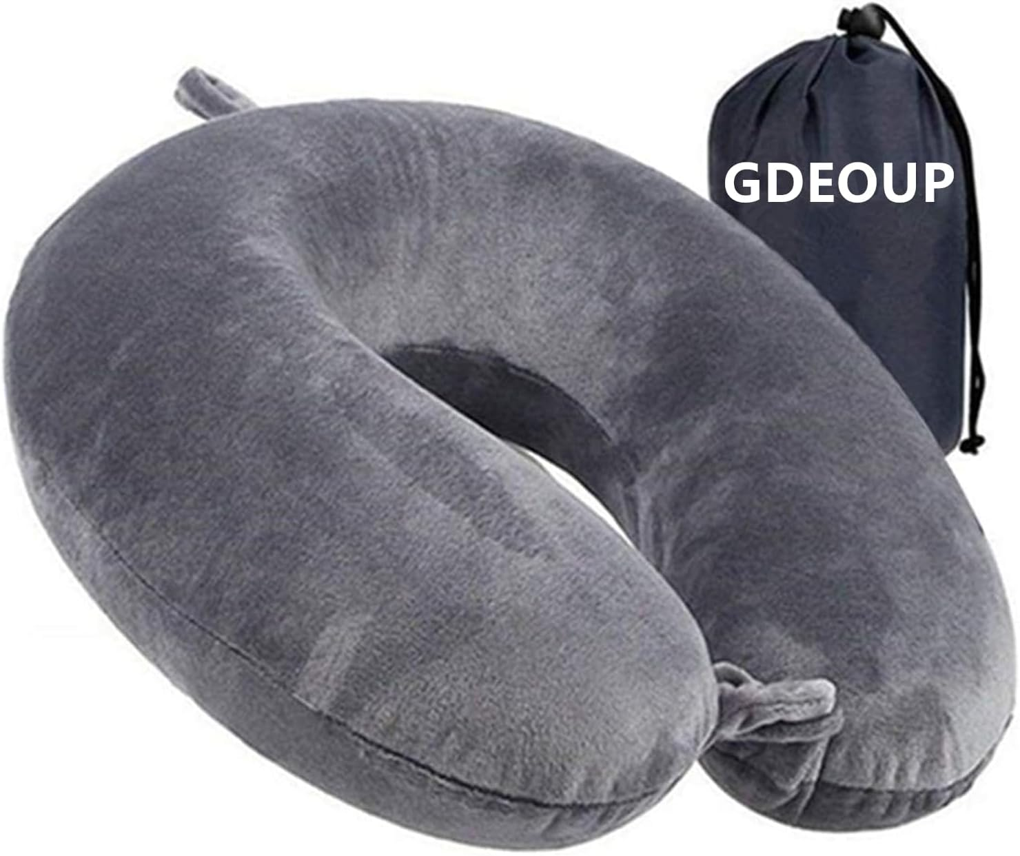 Memory Foam Travel Neck Pillow - Compact & Lightweight for Ultimate Comfort-image