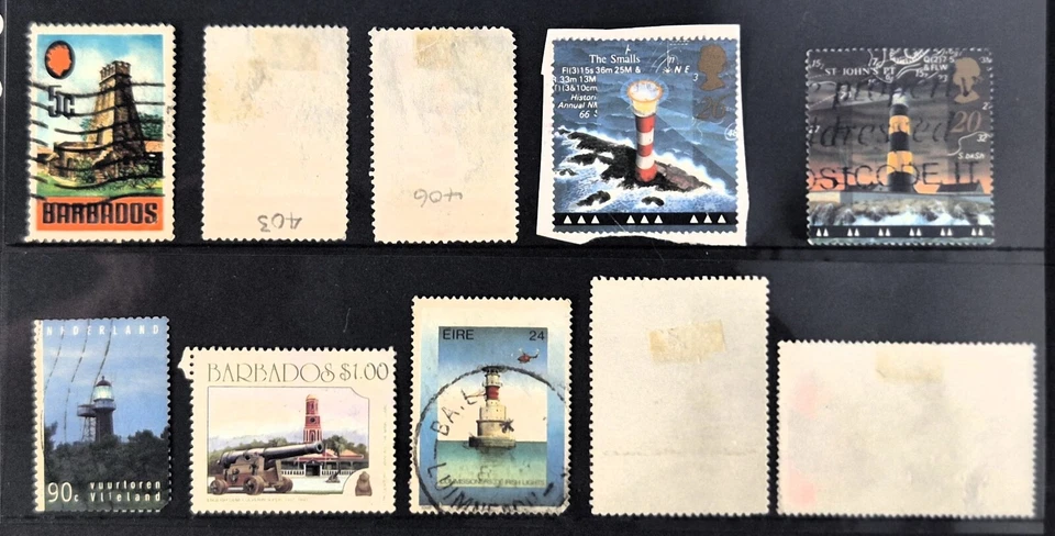 LIGHTHOUSES from Around the World - Stamps - Lighthouse Stamp Mix VF/LH - Image 2 of 2
