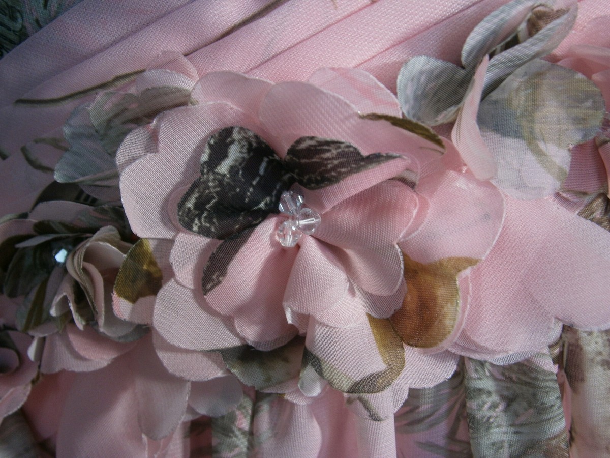 pink and camo prom dress Carrafina 16 Camouflage Realtree Camo Pink Formal Dress Tulle Lining Flowers New