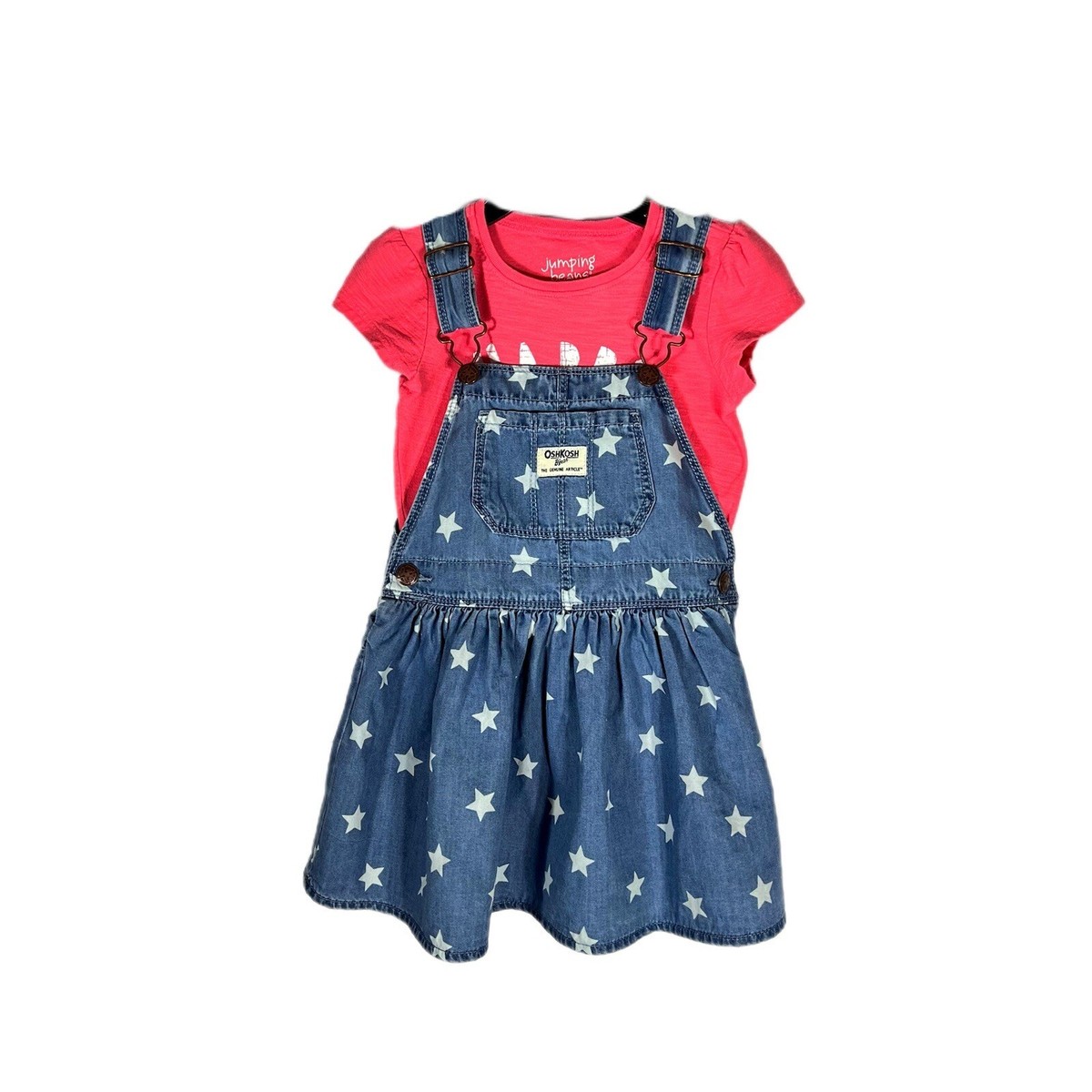 3t denim dress Toddler Girls' Embroidered Denim Dress