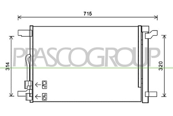 Prasco VG400C001 Kondensator, Klimaanlage FüR Audi Cupra Seat Skoda Vw-image