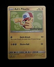 Ash's Pikachu SM Black Star Promo SM112 – Error Card | Pokemon TCG