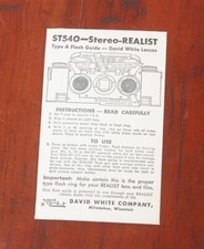 WHITE STEREO REALIST FLASH GUIDE/54352