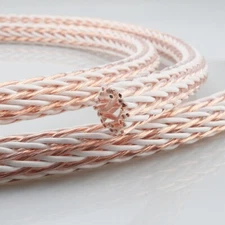 10M 12TC 24 Cores 5AWG 8N OCC Pure Copper Bulk Wire HiFi Bi-wire Speaker Cable