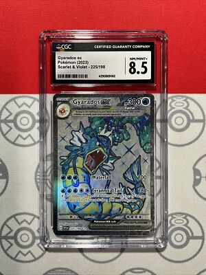 NEW CGC 8.5 MINT+ Pokemon Scarlet Violet 225 GYARADOS EX Secret