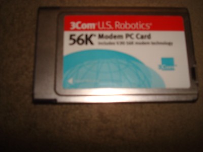 3 COM U.S. ROBOTICS 56K MODEM PC CARDS lot of 10