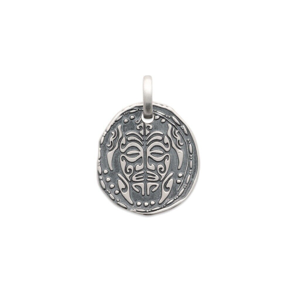 Pendentif tortue polynésienne en argent massif 925, symbole de protection sacrée