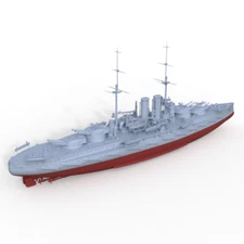 SSMODEL 1/200 Model Kit SMS Viribus Unitis Battleship Full Hull Segmented hull