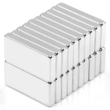 1 x 1/2 x 1/8 Inch Strong Neodymium Rare Earth Block Magnets N50