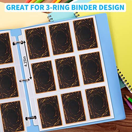 9 sleeve card protectors binder sheet 9 Pocket Page Protector, Trading Card Sleeves Pages Card Binder  Double-sided Baseball Card Sheets for Standard Size Cards, Coupon, Sport  Cards, Game