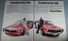 1970 AMC Javelin Magazine Ad "A Javelin for the Track, A Javelin for the Road"