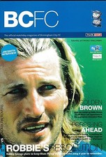 Football Programme>BIRMINGHAM CITY v BLACKBURN ROVERS Jan 2004 FAC