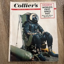 1953 FEBRUARY 28 COLLIER'S MAGAZINE - WORLD'S FIRST SPACE SUIT COVER - E 30426