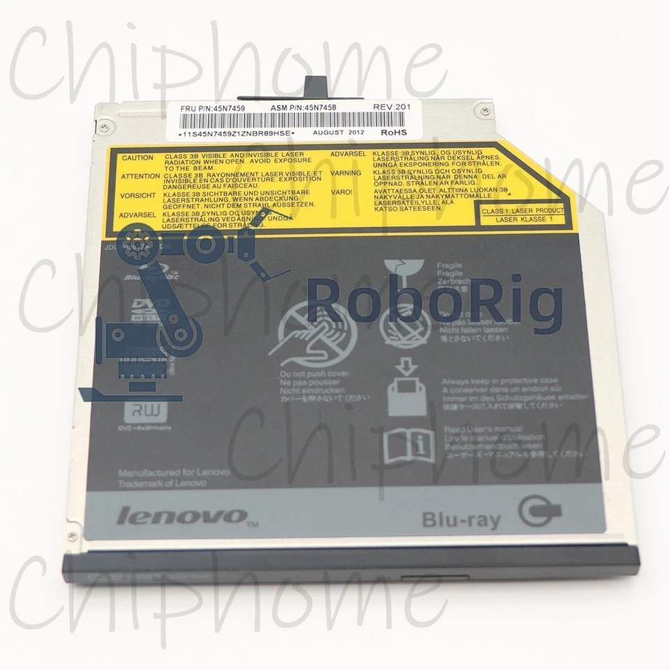Original Lenovo T400 T500 T410 Blu-ray Burner BD-RE BDXL Rewriter Drive 45N7459 - Image 3 of 4