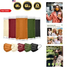 Disposable Face Masks for Adults 4 Ply ASTM Level 3 FSA HSA Eligible 100 Pack