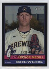 2025 Topps Heritage Chrome Black Border 66/76 Trevor Megill #210 1i3k