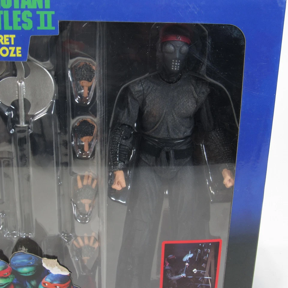 Juego de figuras de acción NECA TMNT II Secret of the Ooze Foot Soldier 2023 armas nuevas Foto 4 de 4